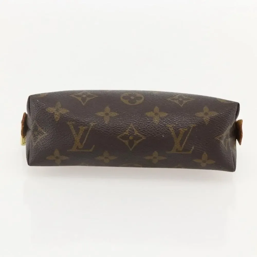 Louis Vuitton Monogram Pochette Cosmetic PM Pouch Brown